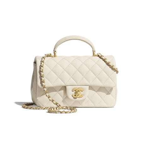 mini chanel top handle bag|chanel mini flap bag beige.